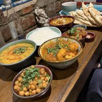 Two person sharing meal at Baboo Ji in Southampton