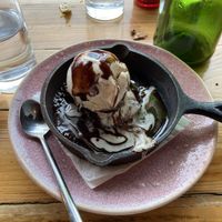 Chocolate Brownie with Ice Cream 🤤  at Baboo Ji in Southampton