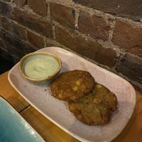 Corn Tikki  at Baboo Ji in Southampton