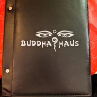 Front of Buddha Haus menu at Buddha Haus in Berlin