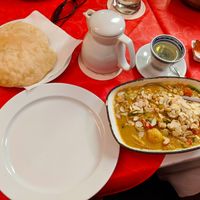 Tarkari Kaju Nariwal (Coconut curry with almonds and cashews at Buddha Haus at Buddha Haus in Berlin