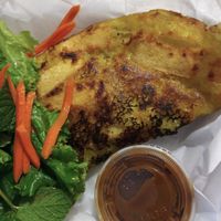 Tofu and mung bean pancake at Long Beach Cafe in Lakewood