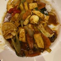 Bangkok basil delight  at Long Beach Cafe in Lakewood