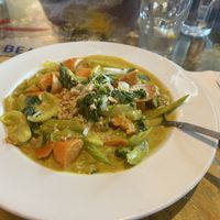 Pineapple Sweet Potato Curry  at Long Beach Cafe in Lakewood