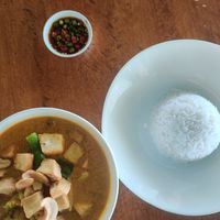 Yellow curry at Cafe Del Mar in Prachuap Khiri Khan