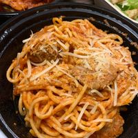 Spaghetti & meatballs at Tarantino's Vegan in Las Vegas