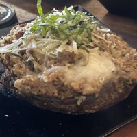 Appetizer sampler continued... stuffed mushroom. It tasted like thanksgiving  at Tarantino's Vegan in Las Vegas