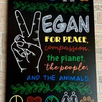Wall Art at Tarantino's Vegan in Las Vegas