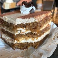 Tiramisu yummmm  at Tarantino's Vegan in Las Vegas