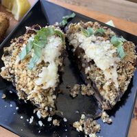 Stuffed portobello   at Tarantino's Vegan in Las Vegas