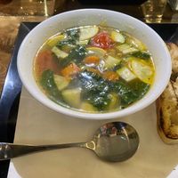 Minestrone soup   at Tarantino's Vegan in Las Vegas