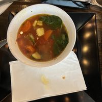 Minestrone without the pasta  at Tarantino's Vegan in Las Vegas
