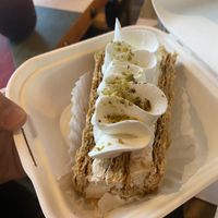 The napoleon !!!! So good!!  at Tarantino's Vegan in Las Vegas