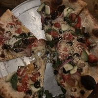 White pizza  at Tarantino's Vegan in Las Vegas