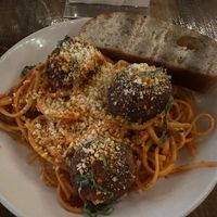 Build your own linguini and meatballs  at Tarantino's Vegan in Las Vegas