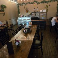 Inside seating at Tarantino's Vegan in Las Vegas