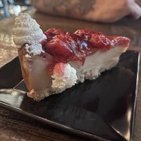 Cherry cheesecake   at Tarantino's Vegan in Las Vegas