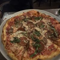 Vegan meat lovers pizza at Tarantino’s   at Tarantino's Vegan in Las Vegas