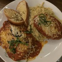 Lasagna, Alfredo pasta, chicken parmigiana   at Tarantino's Vegan in Las Vegas