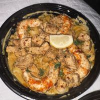 Shrimp fetuccini  at Tarantino's Vegan in Las Vegas