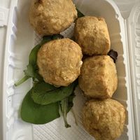 Crab cakes  at Tarantino's Vegan in Las Vegas