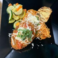 Chicken Parmesan at Tarantino's Vegan in Las Vegas