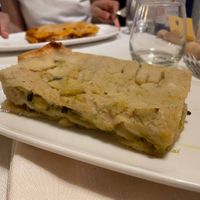 Lasagne con patate, porri e zucchine at Il Lughino in Como