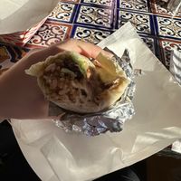 seitan carnitas burrito ($12.50)   at Jose's Torta Mexicana in Arlington