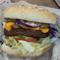 Igo burger at iGo Vegan in Birmingham