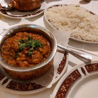 Eggplant curry (a bit spicy) at Indian Palace in Mannheim