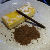 Mango cheese cake at Ffresh in Cardiff