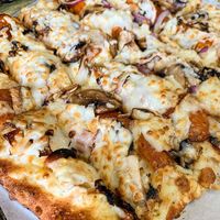 Chezzy Bread with 🧅  🍄 🍕   at Pizza Presto in Pico Rivera