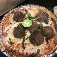 Spaghetti and v meatballs with added mushrooms   at Pizza Presto in Pico Rivera