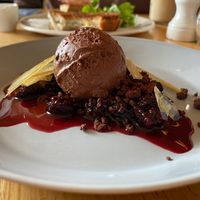 Vegan chocolate sorbet  at Bills in Tokyo