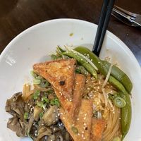 Rice noodles with fried tofu  at Gertrude's in Phoenix