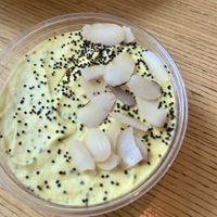 Mango poppyseed cheesecakee  at Seedbol Kitchen in Rehoboth Beach