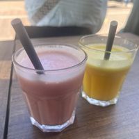 Smoothie and orange juice   at Crêpeaffaire in Haarlem