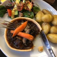 Stout & mushroom pie at The Olde Village Inn in Bembridge