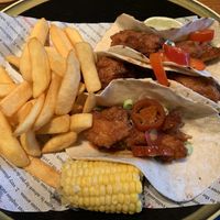 Cauliflower wings tacos  at Two Watermills in Newbury