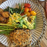 Scrambled tofu breakfast  at L'Herbanyste in Ho Chi Minh City