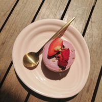 Strawberry cake at L'Herbanyste in Ho Chi Minh City