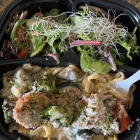 Cajun pasta  at I-tal Garden in New Orleans