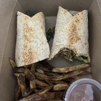 Oyster wrap  at I-tal Garden in New Orleans