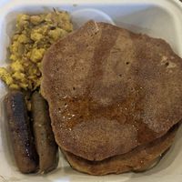 Pancake platter 🥰🔥 at I-tal Garden in New Orleans