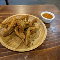 Fried oyster mushrooms at I-tal Garden in New Orleans