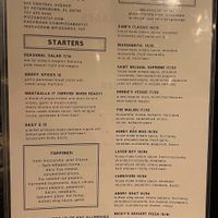 Food menu as of February 2025  at Pizza Box in St Petersburg