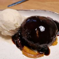 Orange choc sponge at The New Tredegar Arms in Swansea