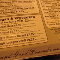 One vegan option on main menu. Don't forget to ask for separate menu! at The New Tredegar Arms in Swansea