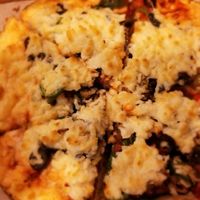 Vegan veggie pizza at Guiseppe's in Akron