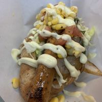 Original vegan hot dog!  at Bells in Tokyo